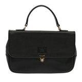 Burberry Vintage Check Black Leather Handbag ( )
