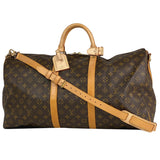 Louis Vuitton Keepall Bandouliere 55 Boston Bag Monogram