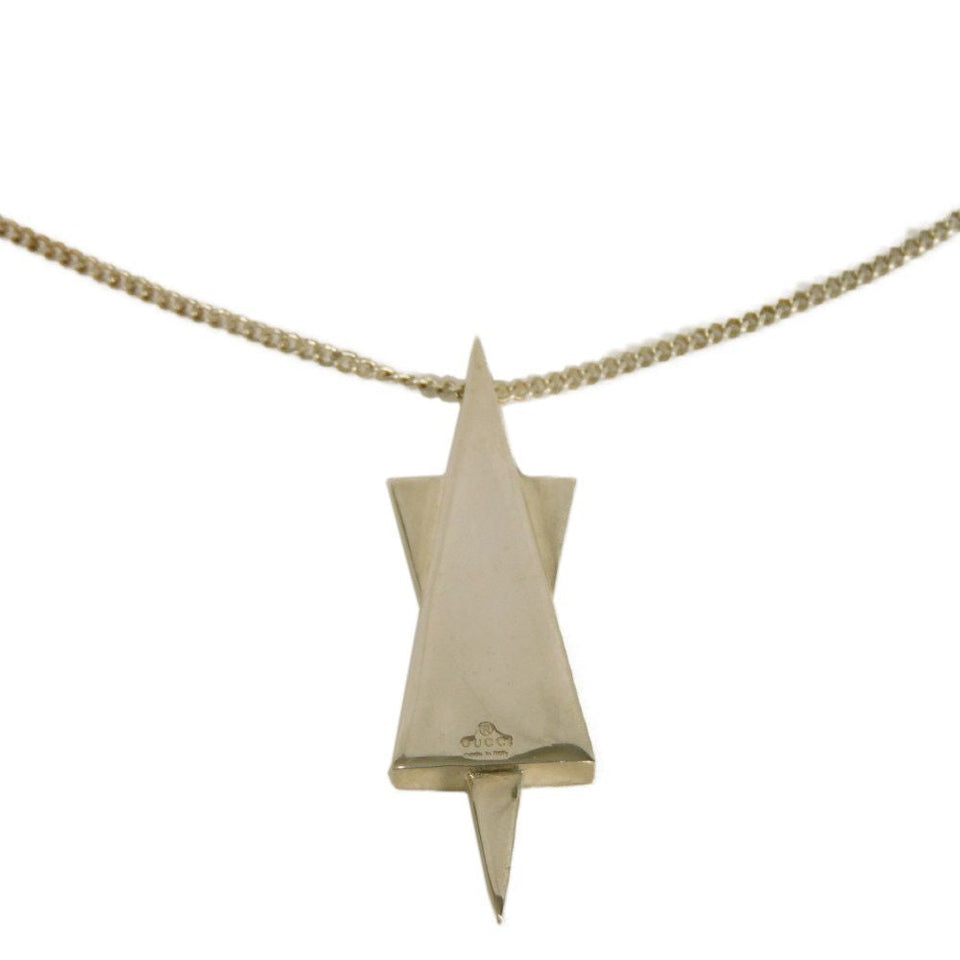 Gucci Necklace 925 Silver logo Star of david