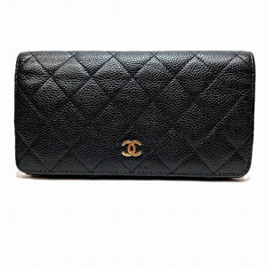 Chanel Matelasse Caviar Skin Long Wallet