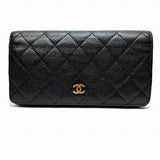 Chanel Matelasse Caviar Skin Long Wallet