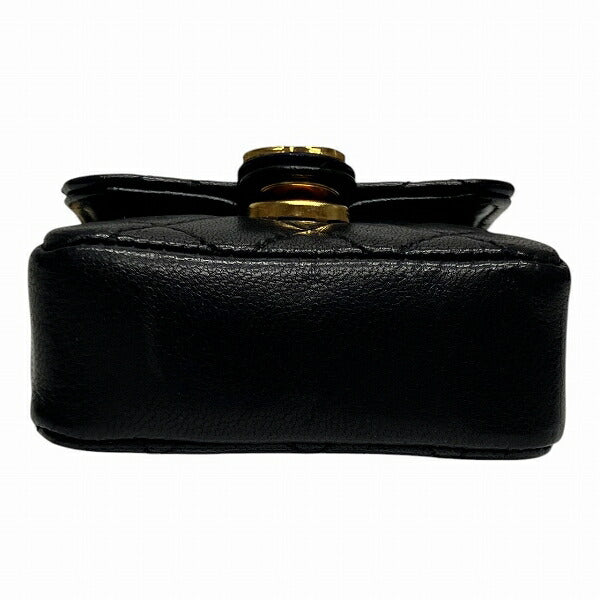 Chanel Mini Mini Matelassé Lambskin Chain Bag Charm Pouch