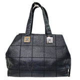Chanel Choco Bar Calfskin Tote Bag