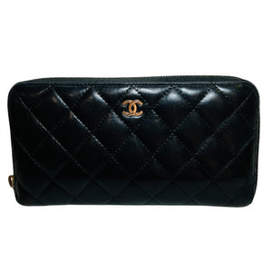 Chanel Matelasse Lambskin Long Wallet