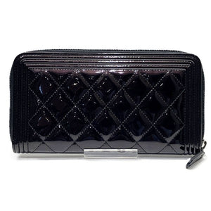 Chanel Boy Chanel Patent Leather Long Wallet