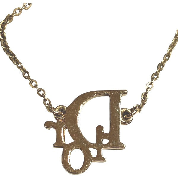 Dior Logo Line Stone Necklace