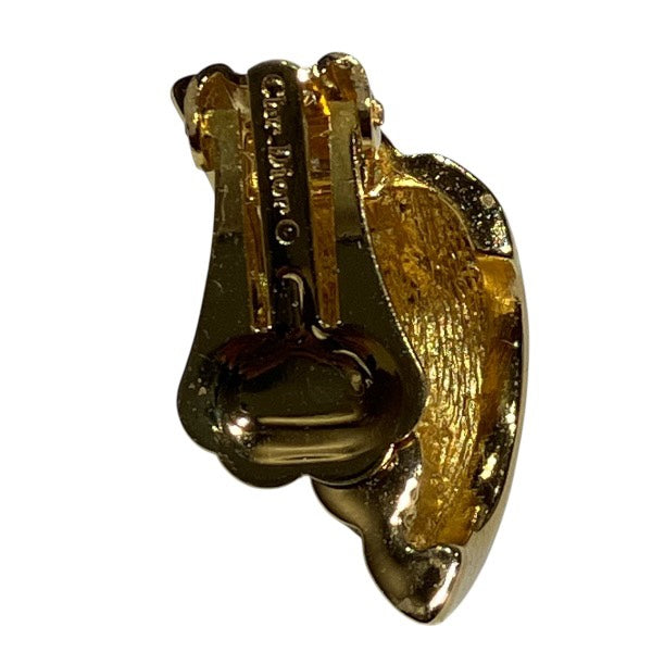 Christian Dior Curve Rhinestone Earrings