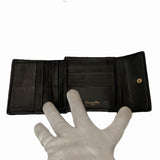 Dior Lady Dior Patent Leather Trifold Wallet