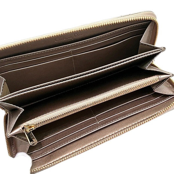 Dior Lady Dior Voyage Leather Long Wallet
