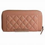 Chanel Boy Chanel Caviar Skin Long Wallet