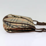 Burberry Vintage Check Brown Canvas Shoulder Bag ( )
