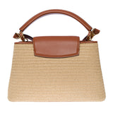 Louis Vuitton Limited Edition Capucines MM handbag strap in braided Raffia, GHW