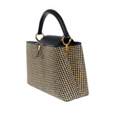 Louis Vuitton Limited Edition Capucines MM handbag strap in braided Raffia, GHW