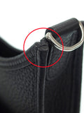 Hermes Evelyn 3PM T Stamp Shoulder Bag Black