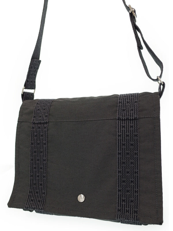Hermes Ale Line Basas PM Shoulder Bag Nylon Canvas