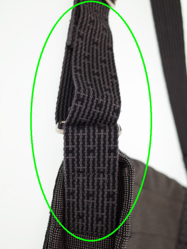 Hermes Ale Line Basas PM Shoulder Bag Nylon Canvas