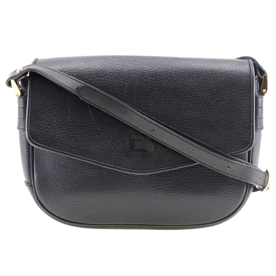 Burberry Black Leather Shoulder Bag ( )