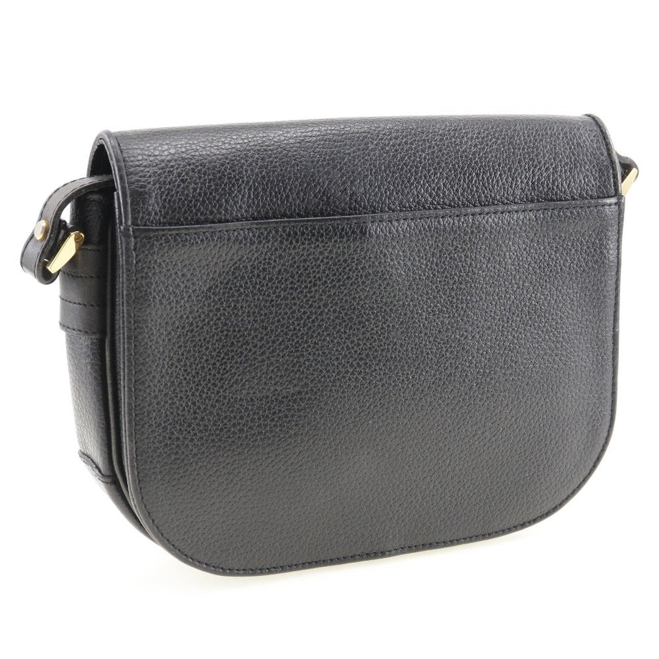 Burberry Black Leather Shoulder Bag ( )