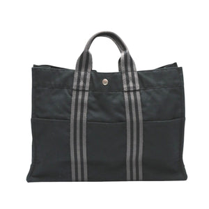 Hermes Tote Bag cotton black Tote Bag Fool ToeMM Her Line Women(Unisex)