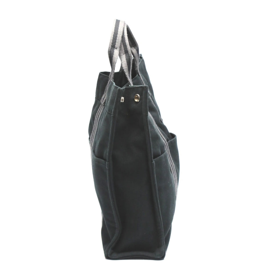 Hermes Tote Bag cotton black Tote Bag Fool ToeMM Her Line Women(Unisex)