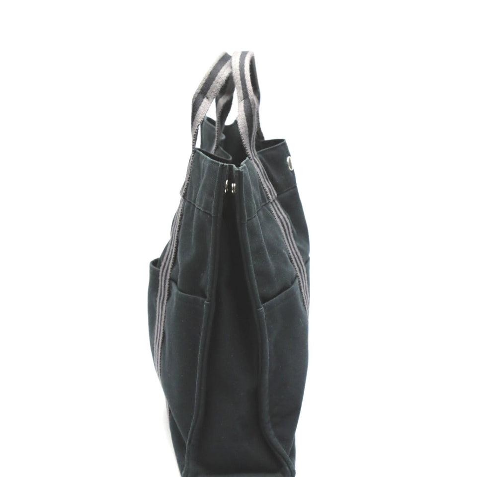 Hermes Tote Bag cotton black Tote Bag Fool ToeMM Her Line Women(Unisex)