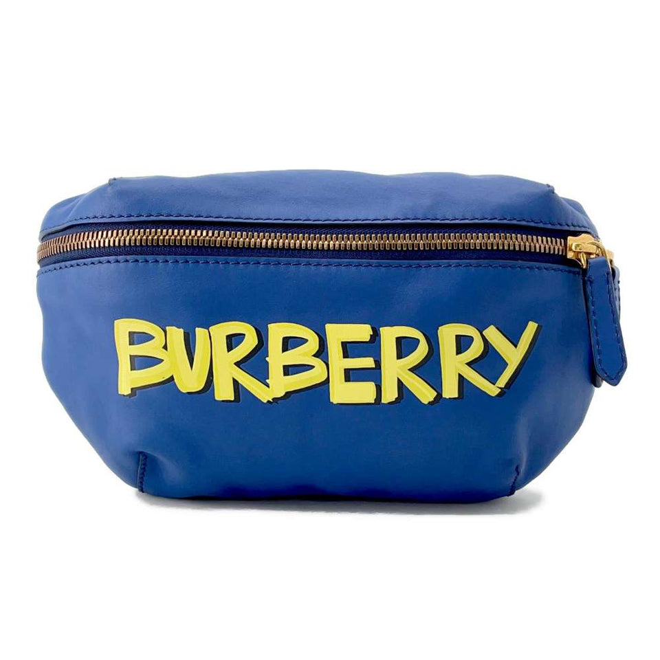 Burberry Crossbody Bag Blue Leather
