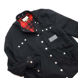 Gucci Bomber jacket with button detail Size 40 Black712880 Wool 100%