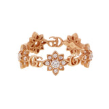 Gucci Flora Ring Size 12 18K Pink Gold