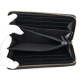 Gucci GG Guccissima Zip Around Long Wealth Cloth Black409342 Leather