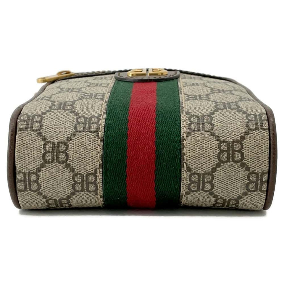 Gucci BALENCIAGACollaboration The Hacker Project Shoulder Bag Beige/Brown680129 Canvas Leather