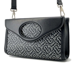Burberry 2wayBag Black/White Leather