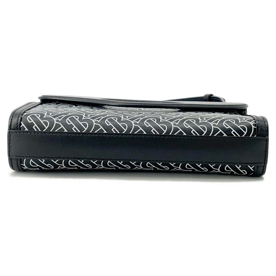 Burberry 2wayBag Black/White Leather