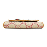 Gucci Horsebit Shoulder Beige/Yellow677286 Raffia Leather