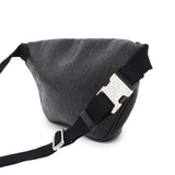 Gucci GG embossed crossbody bag Black645093 Leather