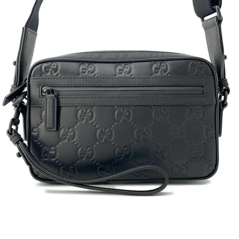 Gucci GG rubber effect Small Cross Body Bag Black771293 GG Rubber