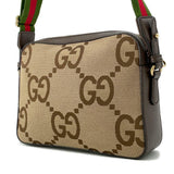 Gucci Jumbo GG Messenger Beige/Brown675891 Canvas Leather