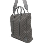 Gucci Offdia 2WAY Tote Bag Gray763316 GG SupremeCanvas Leather Size Medium