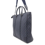 Gucci OFDEA FACJY 2WAY Tote Bag Navy763316 PVC Leather