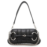 Gucci Horsebit Shoulder Bag Black764339 Leather