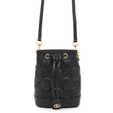 Gucci GGMatelasse bucket bag Black728231 Leather