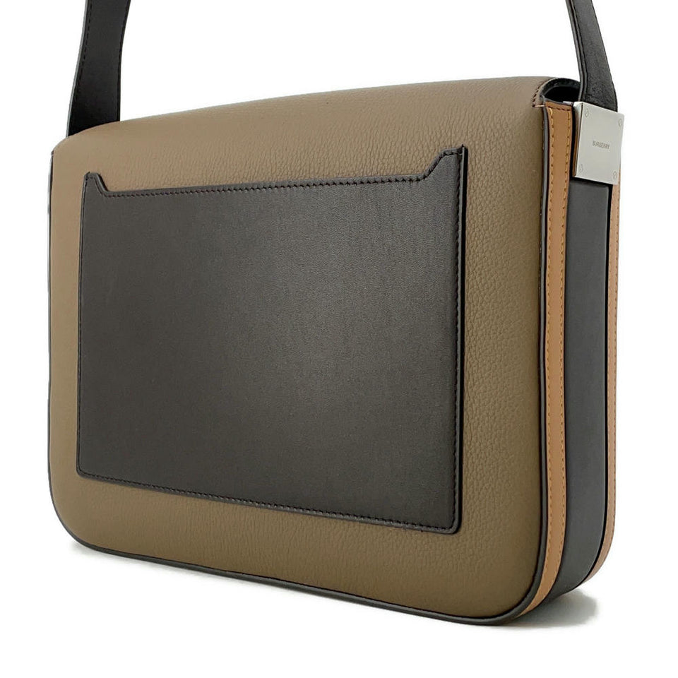 Burberry Flap messenger bag Brown Leather
