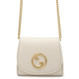 Gucci Interlocking G Blondie Chain Wallet Ivory725219 Leather