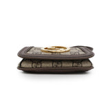 Gucci Interlocking G Blondie GG Supreme Shoulder Wallet Beige/Brown698635 PVC/Leather