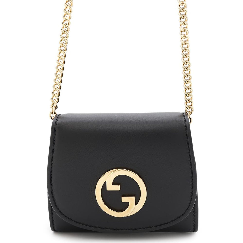 Gucci Blondie Chain Wallet Black725219 Leather