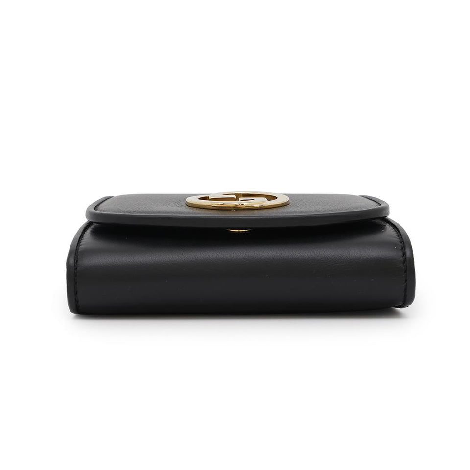 Gucci Blondie Chain Wallet Black725219 Leather