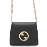 Gucci Interlocking G Blondie Chain Wallet Black725219 Leather