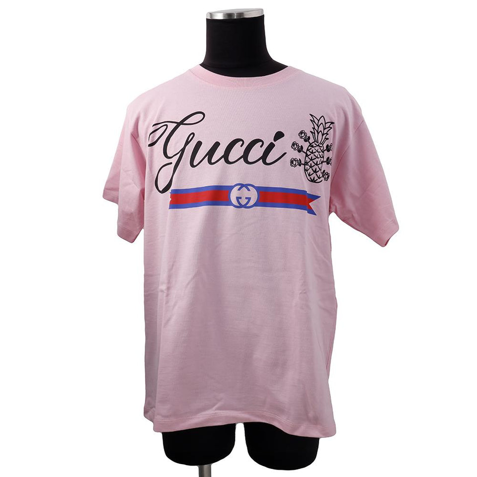 Gucci TShirt Size XS Pink/Black/Multicolor616036 XJD21 Cotton100%