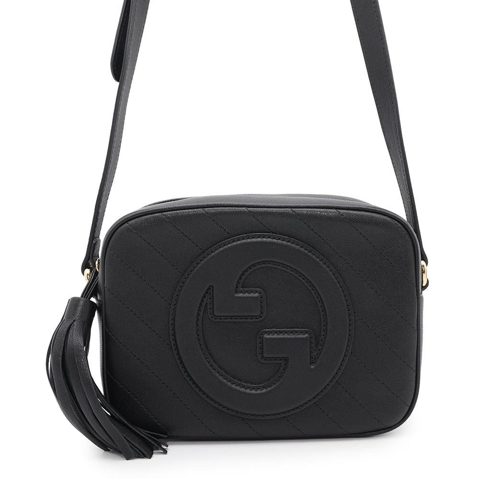 Gucci Blondie Shoulder Bag Black742360 Leather Size Small