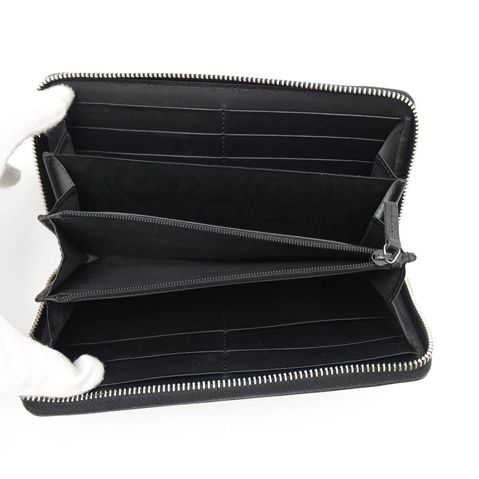 Gucci Eagle GG Supreme Zip Around Wallet Black451273 GG SupremeCanvas