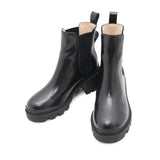 Gucci GG Marmont Side Gore Boots Black550036 Leather Size 36 1/2